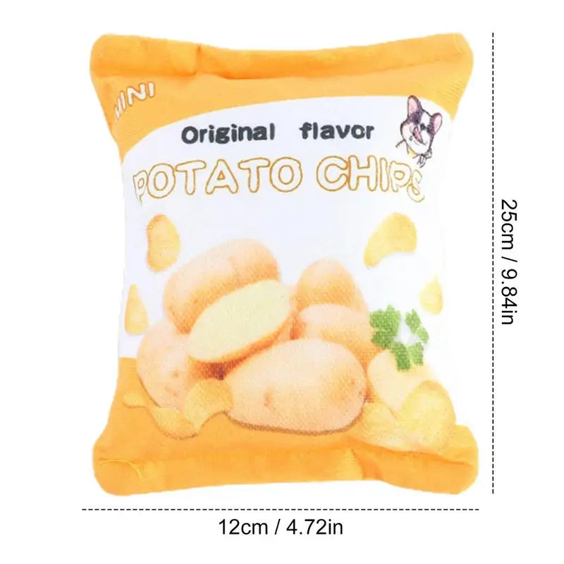 12*25cm Original Flavor Dog Potato Chips Toy