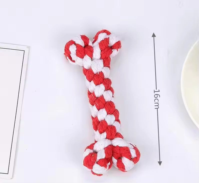 16cm_Cotton_Rope_Bone_Dog_Toys