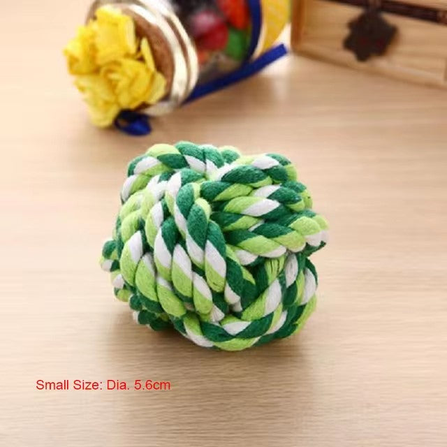 5.6cm Cotton Pet Dog Toys Bite Ball