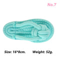 8*16cm Green Slipper Shape Chew Toy