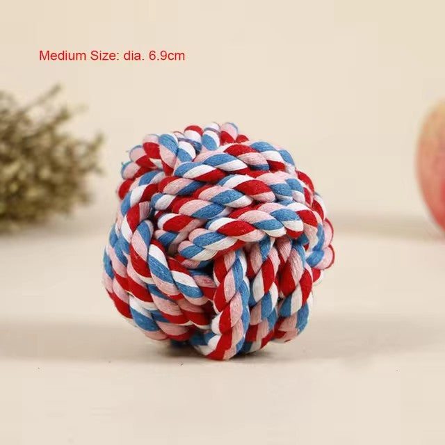 Cotton Pet Dog Toys Bite Ball