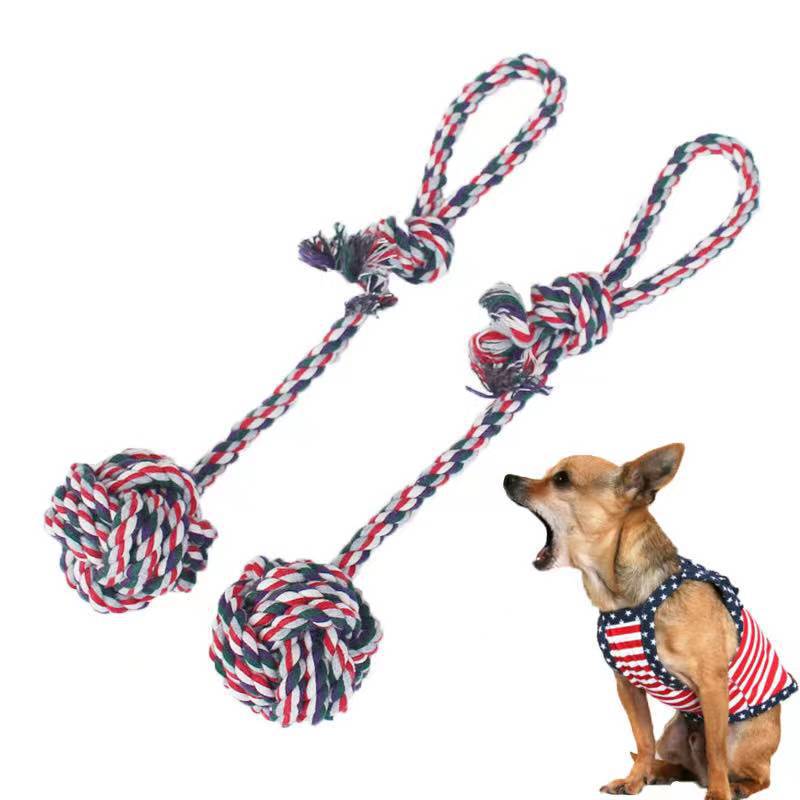 Cotton Rope Hanging Ball Dog Toys