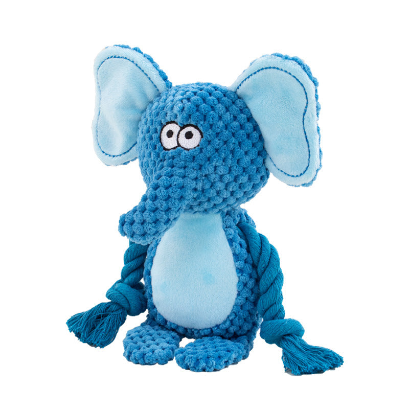 Blue Elephant Dog Toy