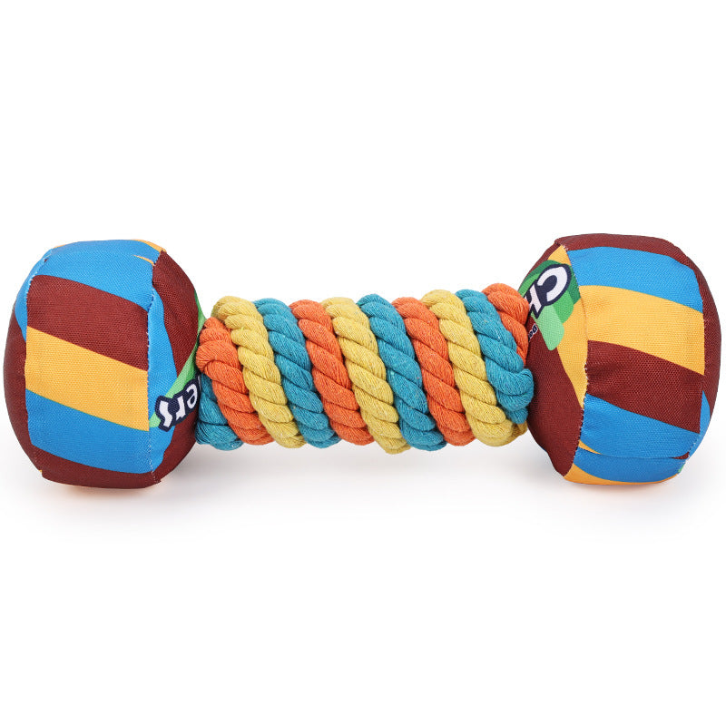 Bone Shape Rainbow Dog Toy