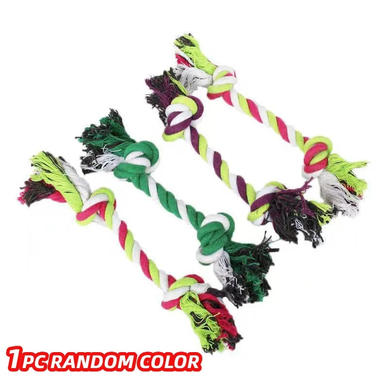 Three Knot Cotton Rope Dog Toys