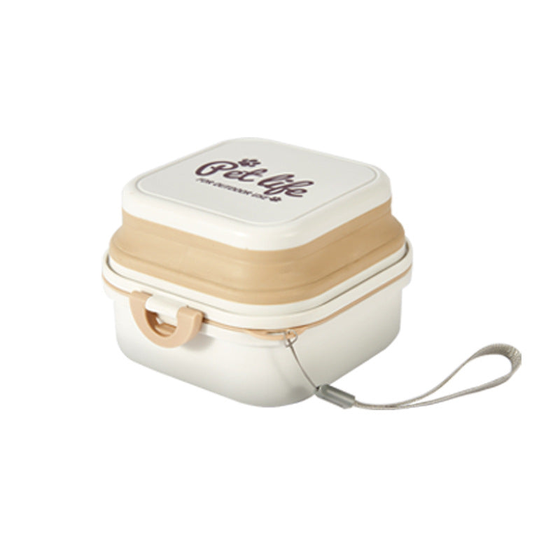  Dog Double-Layer Drinking Water Eating Bowl