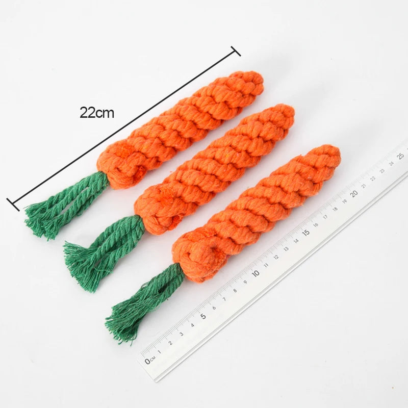 Carrot Shape Rope Pet Toys