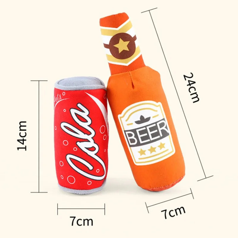 Dog Beer Bottle Shape Toy