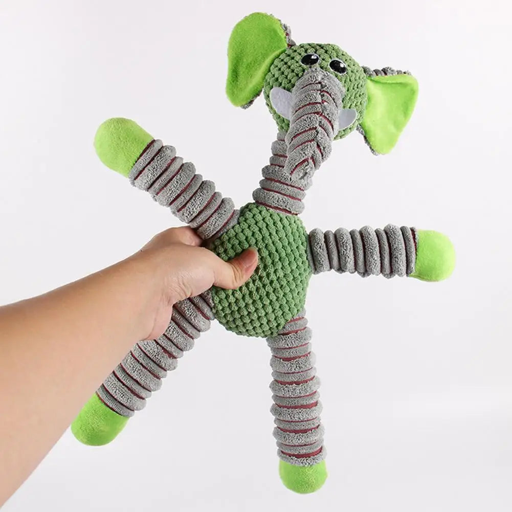 Elephant Shaped Squeaky Dog Toy