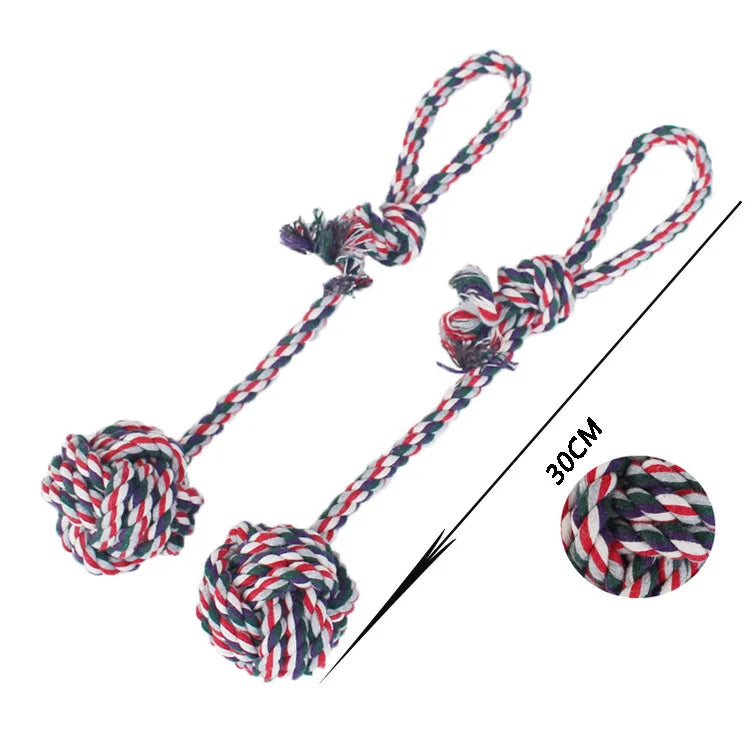 Cotton Rope Hanging Ball Dog Toys