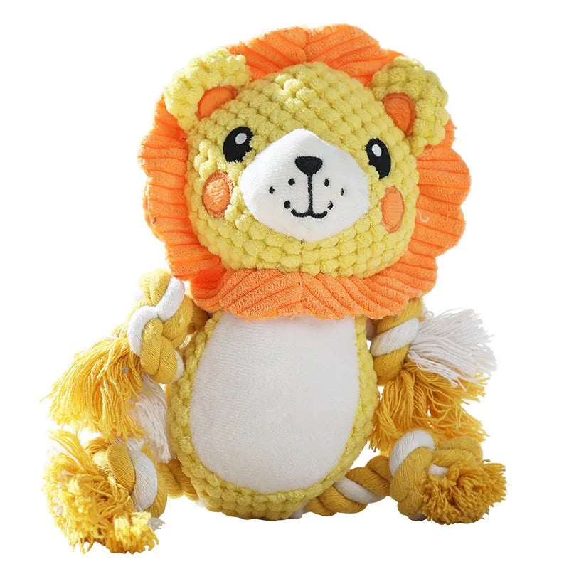 Lion Plush Dog Toy