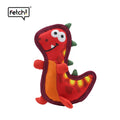 Red Oxford Cloth Dinosaur Shape Dog Toy