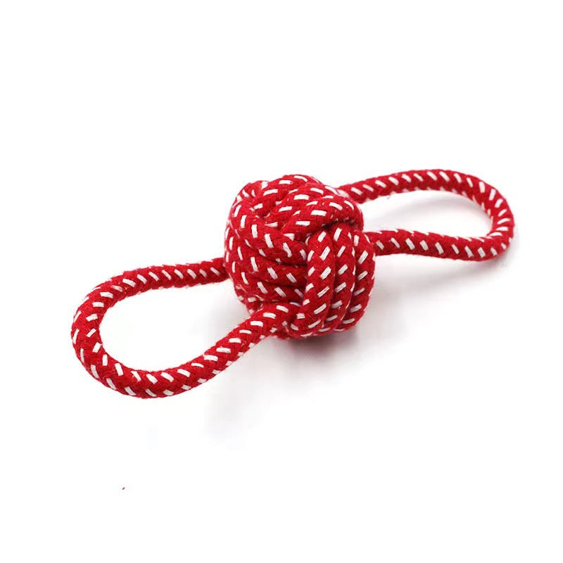 Dog Toys Rope Binaural Ball