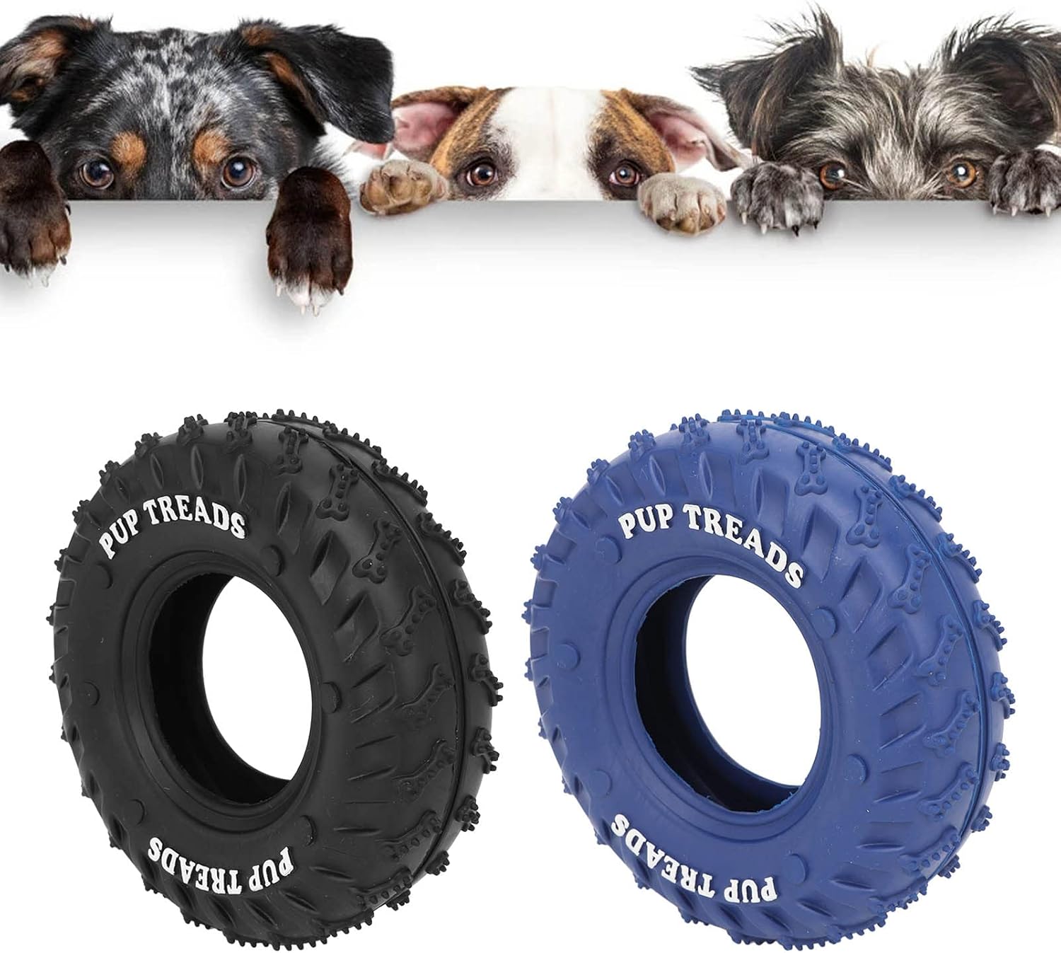 Rubber Soft and Flexible Bite Resistant Dog Tire Toy