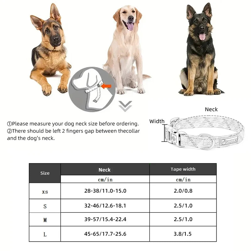 Pet Reflective Collar For Dog And Cat Colorful Adjustable Collar Safety Protective Anti-Lost Collar For Kitten Puppy Accessories