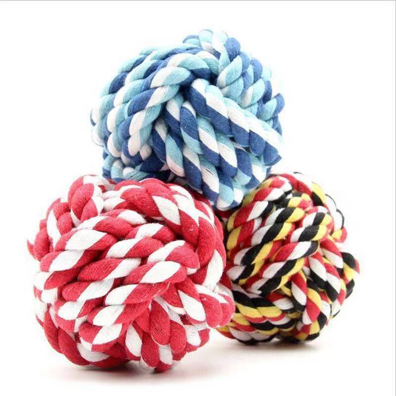 Cotton Pet Dog Toys Bite Ball